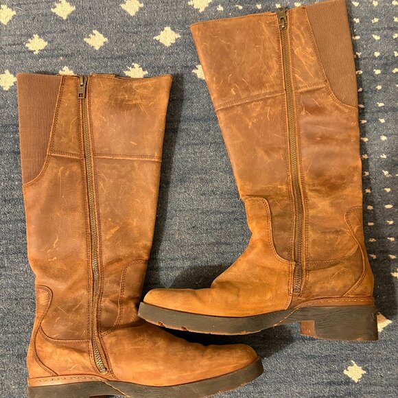 Timberland Leather Boots Size 9 - Picture 1 of 7